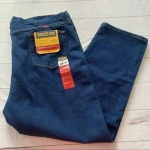 Rustler wranglers mens size 46x 30 hard working Straight Leg denim jeans…